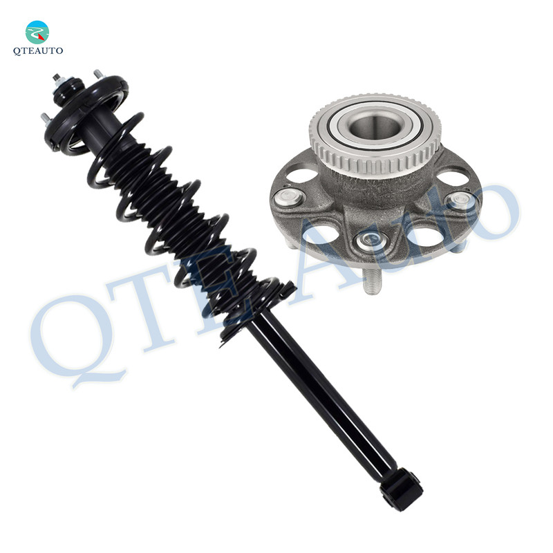 Rear Quick Complete Strut-Coil Spring Assembly-Wheel Hub Bearing Assembly For 2003-2007 Honda Accord