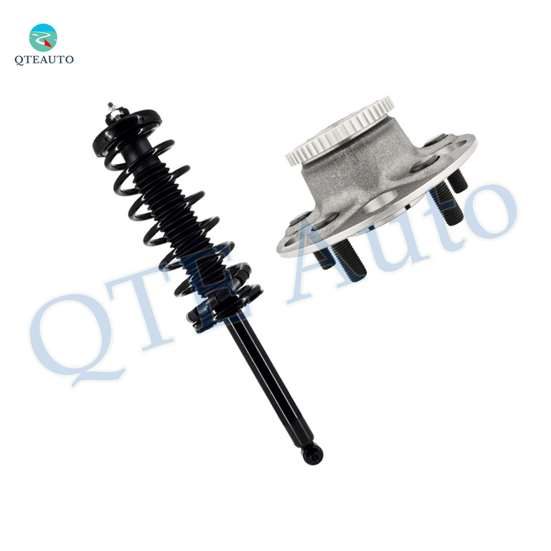 Rear Quick Complete Strut-Coil Spring Assembly-Wheel Hub Bearing Assembly For 1998-2002 Honda Accord