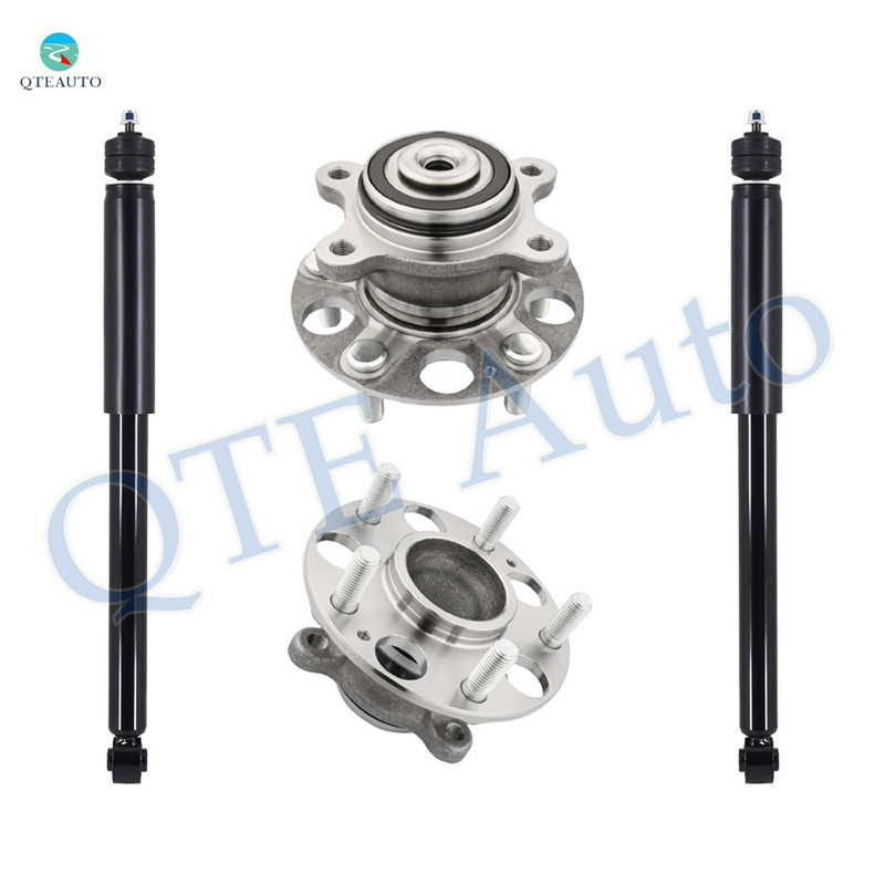 Set of 4 Rear Shock Absorber-Wheel Hub Bearing Assembly For 2006-2011 Honda Civic