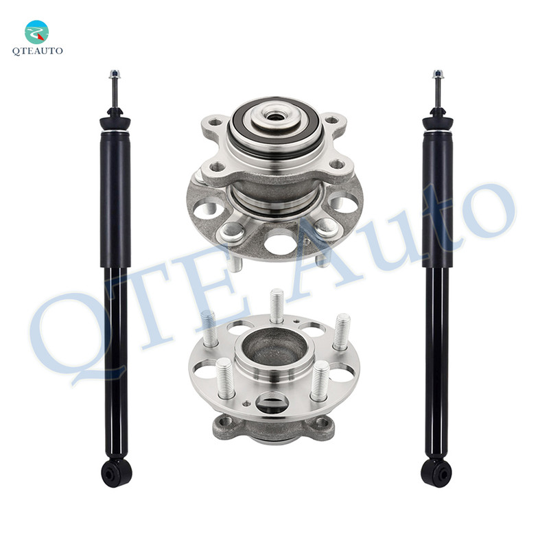 Set of 4 Rear Shock Absorber-Wheel Hub Bearing Assembly For 2006-2011 Honda Civic Sedan