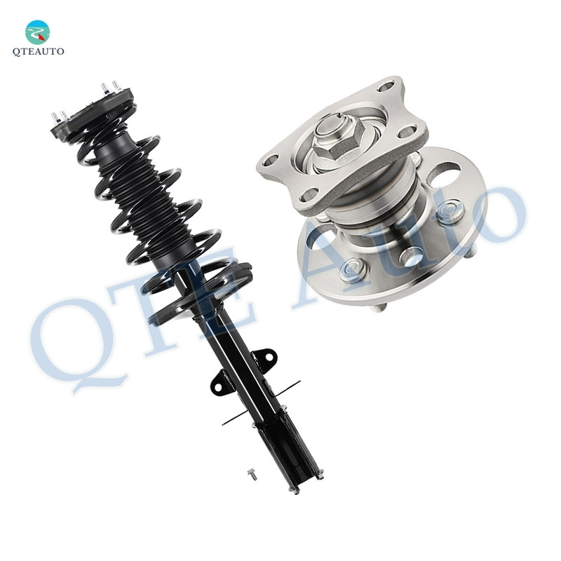 Rear Right Quick Complete Strut-Coil Spring Assembly-Wheel Hub Bearing Assembly For 1993-2002 Toyota Corolla