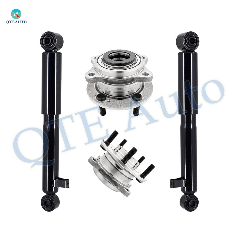 Set of 4 Rear Shock Absorber-Wheel Hub Bearing Assembly For 2010-2012 Hyundai Santa FE AWD