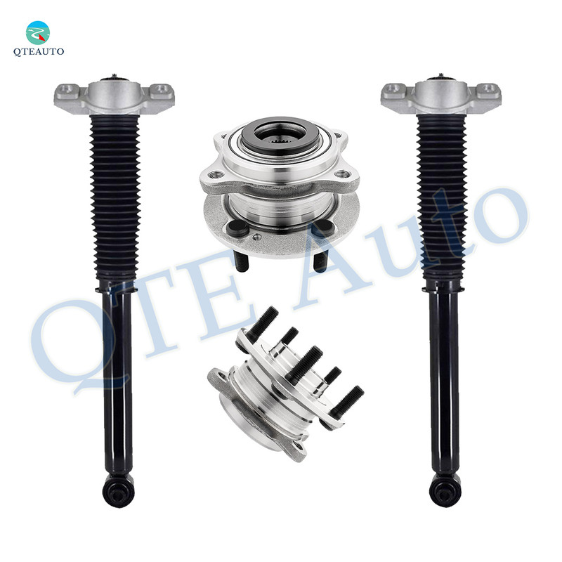 Set of 4 Rear Complete Shock Absorber Kit-Wheel Hub Bearing Assembly For 2019 2020 Hyundai Santa FE