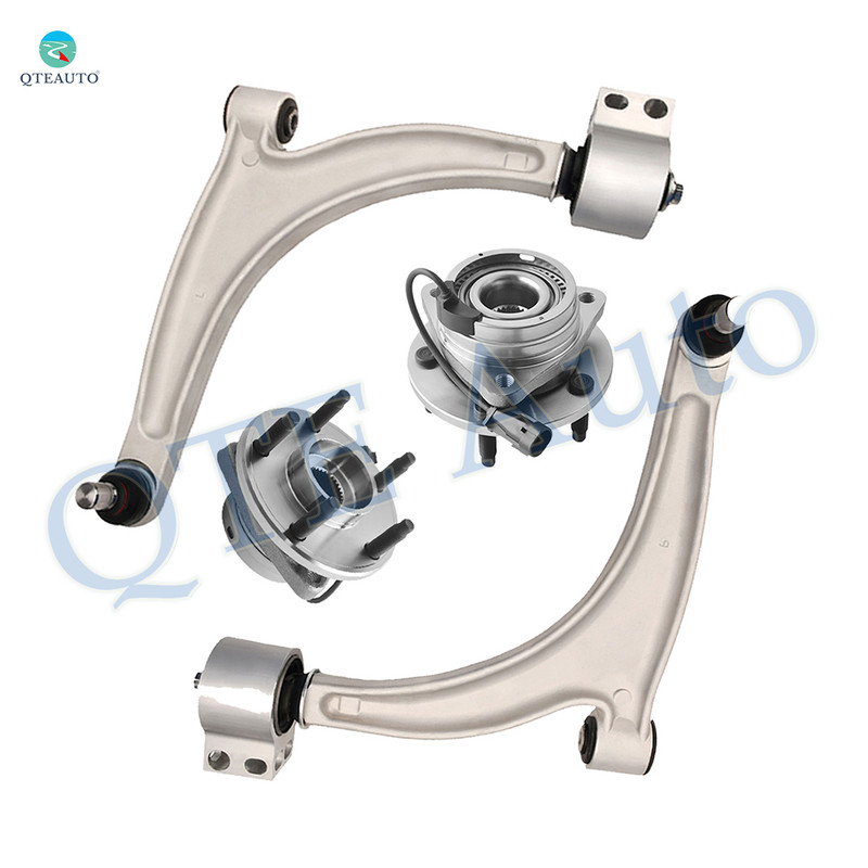 Set of 4 Front Lower Control Arm Ball Joint-Wheel Hub Bearing Assembly For 2005-2010 Pontiac G6