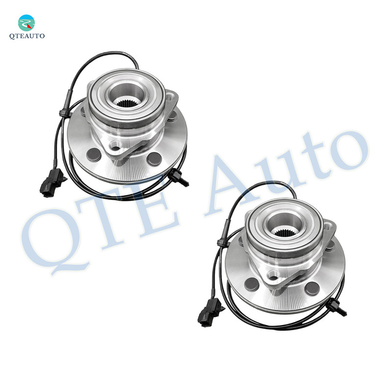 Pair of 2 Front Wheel Hub Bearing Assembly For 2000 2001 Dodge RAM 1500 4WD 4-Wheel ABS