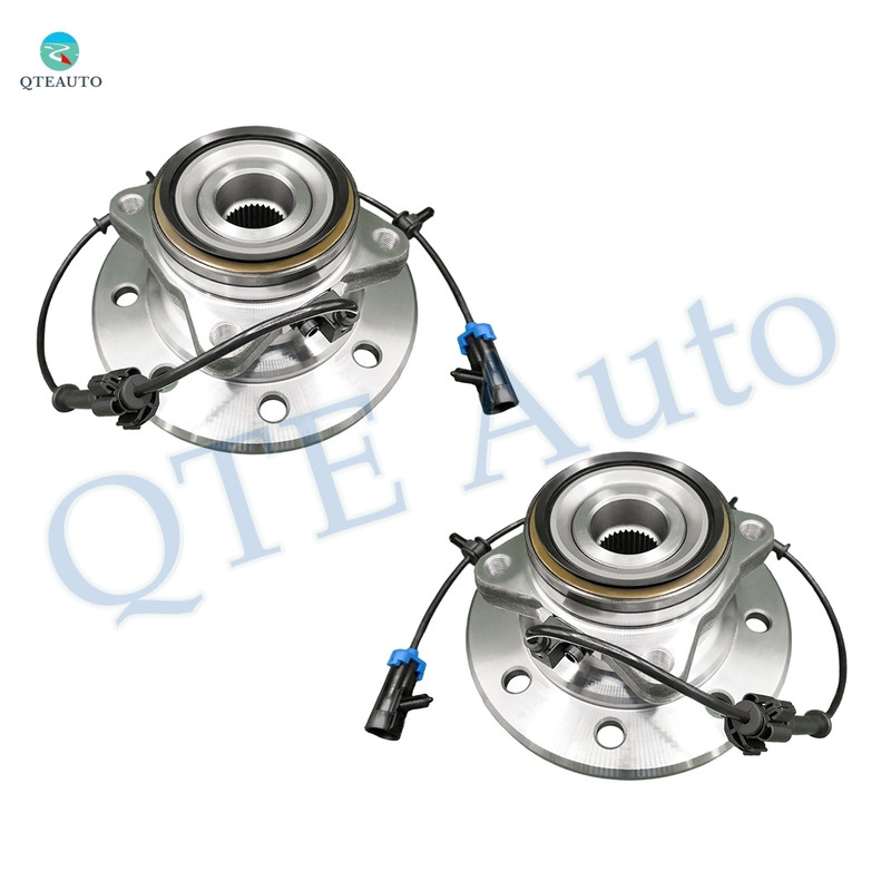 Pair 2 Front Wheel Hub Bearing Assembly For 1996-2000 GMC K2500 with 8 Stud Hub