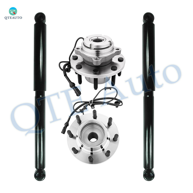 Set of 4 Front Shock Absorber-Wheel Hub Bearing Assembly For 2003 2004 Ford F-350 Super Duty Monotube Performance Upgrade Set of 4 Front Shock Absorber-Wheel Hub Bearing Assembly For 2003 2004 Ford F-350 Super Duty Monotube Performance Upgrade