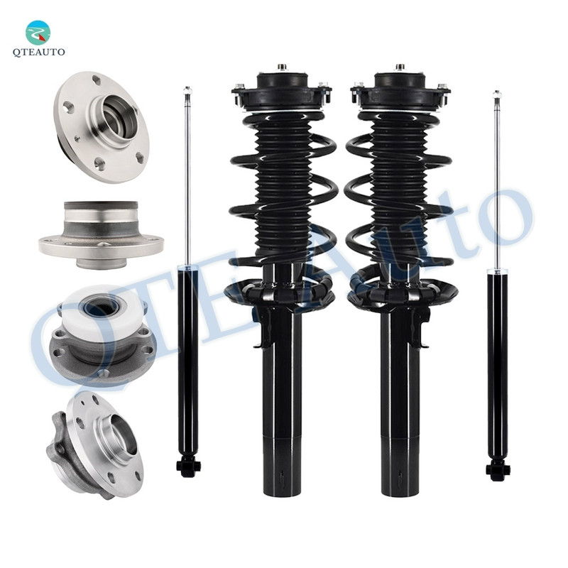 Set of 8 Front Quick Complete Strut-Coil Spring Assembly-Wheel Hub Bearing Assembly-Rear Shock Absorber-Wheel Hub Bearing Assembly For 2011-2013 Volkswagen Jetta Set of 8 Front Quick Complete Strut-Coil Spring Assembly-Wheel Hub Bearing Assembly-Rear Shock Absorber-Wheel Hub Bearing Assembly For 2011-2013 Volkswagen Jetta