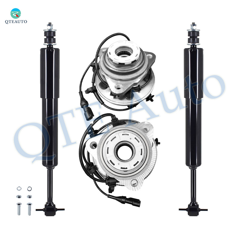 Set of 4 Front Shock Absorber-Wheel Hub Bearing Assembly For 1998-2000 Mazda B4000 4-Wheel ABS