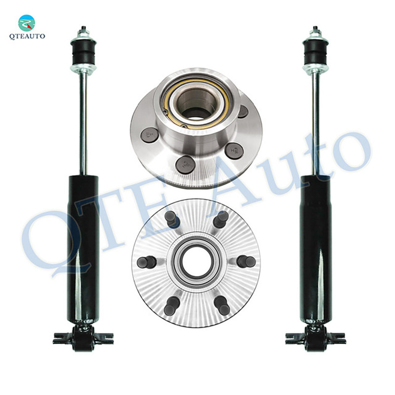 Set of 4 Front Shock Absorber-Wheel Hub Bearing Assembly For 1997-2004 Dodge Dakota Monotube Performance Upgrade