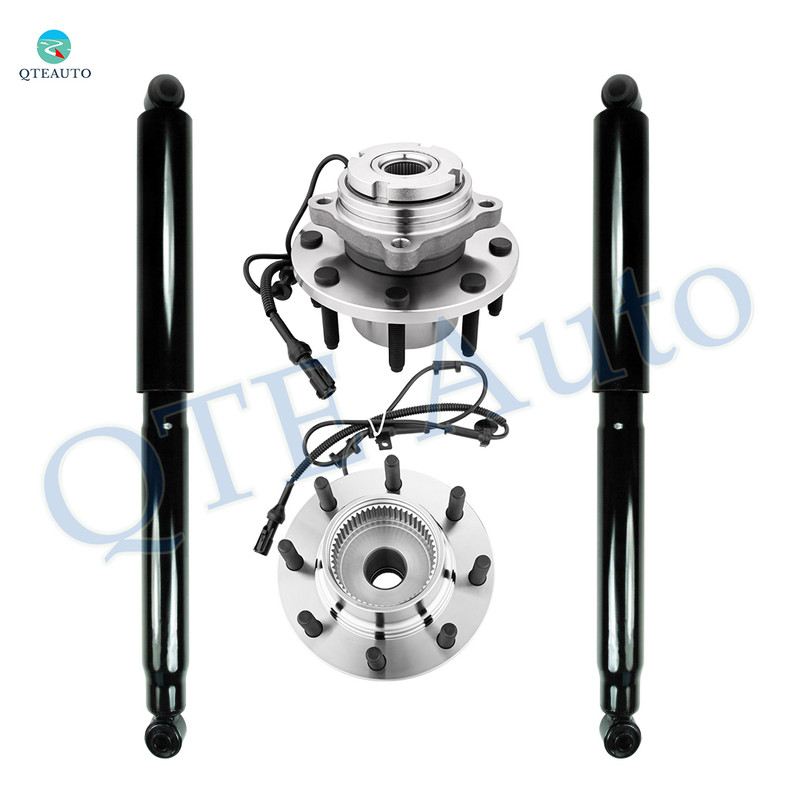 Set of 4 Front Shock Absorber-Wheel Hub Bearing Assembly For 2003 2004 Ford F-250 Super Duty 4WD w/ Single Rear Wheels Set of 4 Front Shock Absorber-Wheel Hub Bearing Assembly For 2003 2004 Ford F-250 Super Duty 4WD w/ Single Rear Wheels