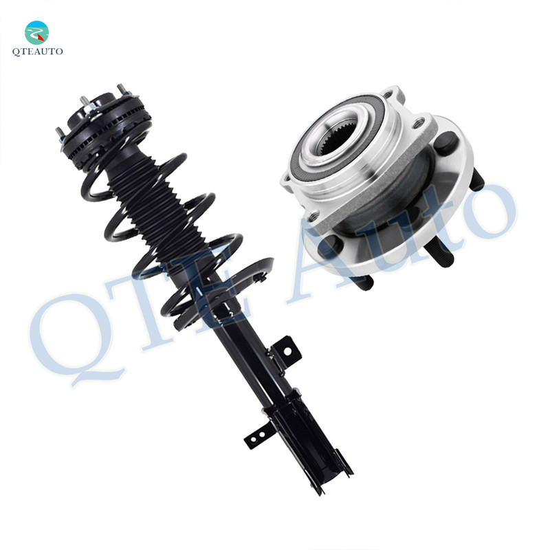 Front Left Quick Complete Strut-Coil Spring Assembly-Wheel Hub Bearing Assembly For 2008-2014 Dodge Avenger V6 L4