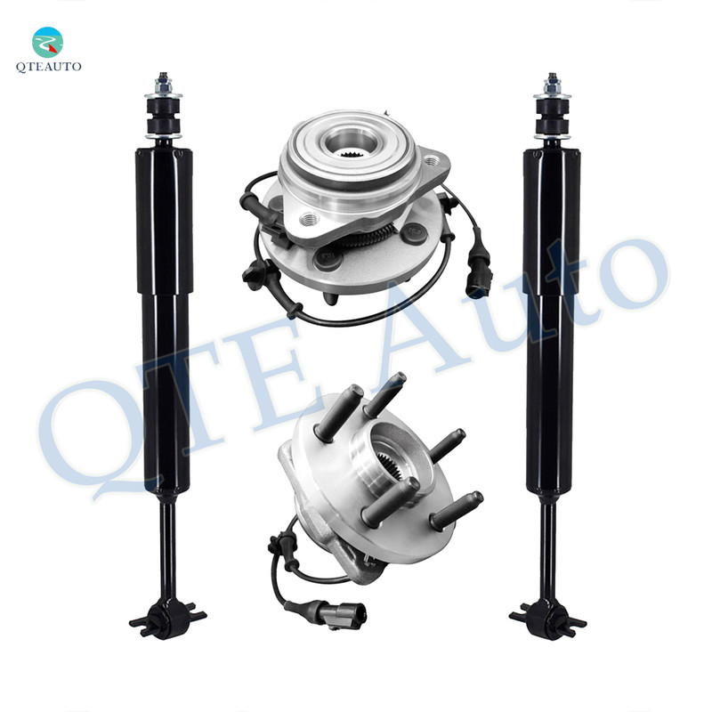 Set of 4 Front Wheel Hub Bearing Assembly-Shock Absorber For 1997-2001 Mercury Mountaineer