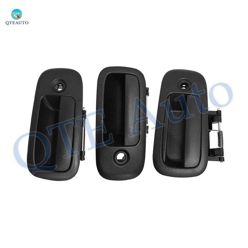Set of 3 Front Door Handle-Rear 3rd Sliding Door Handle For 1996-1999 Chevrolet P30