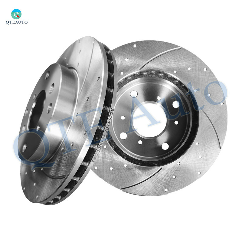 Front 260mm Drilled Slotted Brake Disc Rotors For 1998-2002 Honda Accord