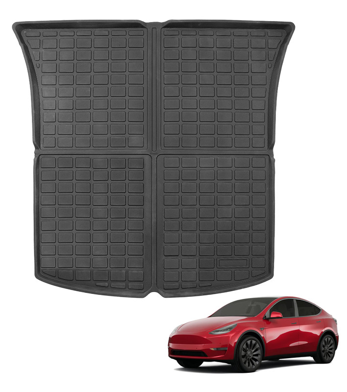 Trunk Cargo Floor Tray Boot Liner Pad Mat For 2021-2024 Tesla Y 5 Seat Trunk Cargo Floor Tray Boot Liner Pad Mat For 2021-2024 Tesla Y 5 Seat