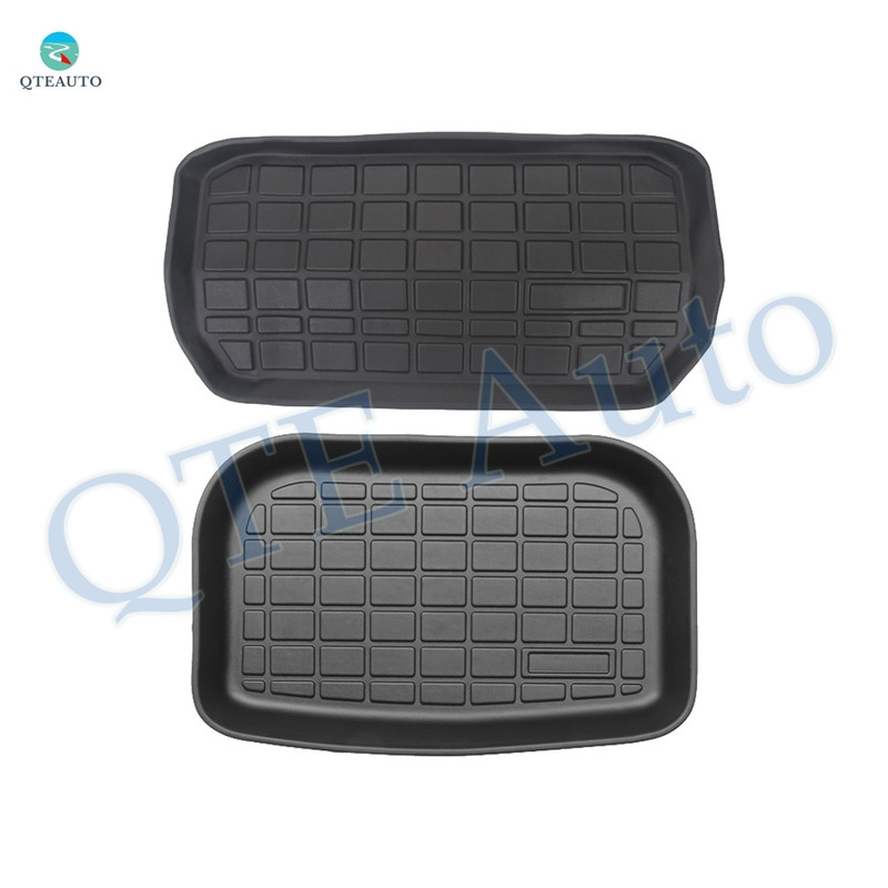 Front Trunk Mats and Rear Sub Trunk Mats for 2021-2024 Tesla Y 5 Seat, Essential Tesla Accessories All weather Floor Mats for Model Y