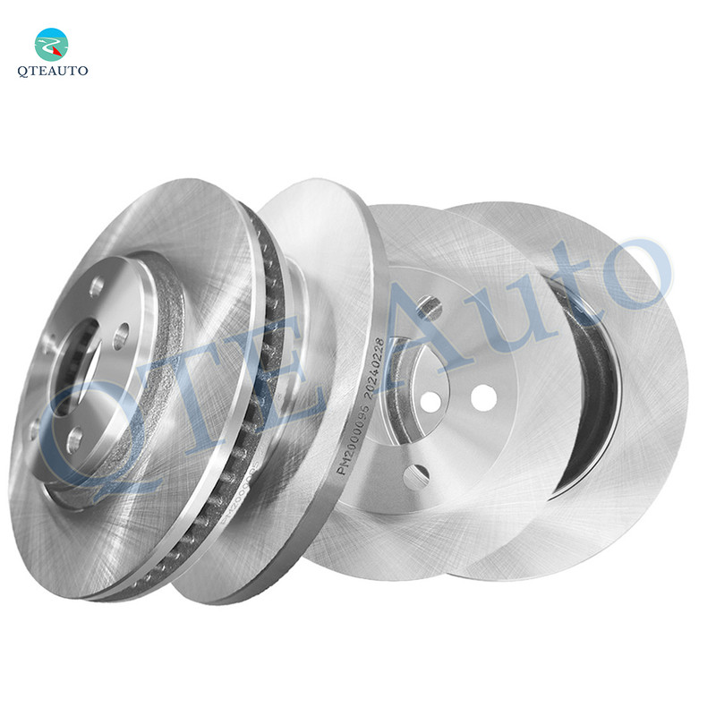 Set of 4 Front 296.95mm-Rear 270mm Brake Disc Rotors For 2004-2008 Pontiac Grand Prix