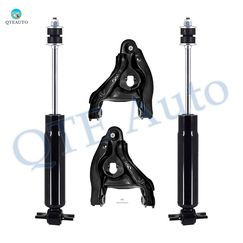 Set of 4 Front Lower Control Arm Ball Joint-Shock Absorber For 1992-1999 Chevrolet C2500 Suburban