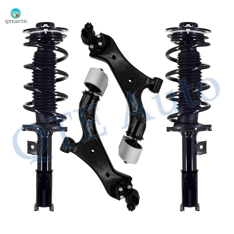 Set of 4 Front Lower Control Arm Ball Joint-Quick Complete Strut-Coil Spring Assembly For 2010-2017 Chevrolet Equinox