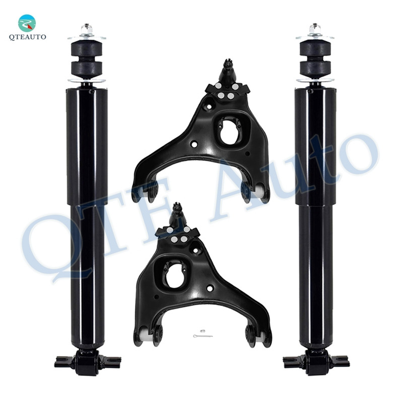 Set of 4 Front Upper Control Arm Ball Joint-Shock Absorber For 2007 Chevrolet Silverado 1500 Classic RWD RWD