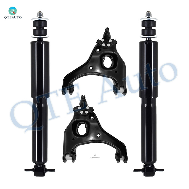 Set of 4 Front Upper Control Arm Ball Joint-Shock Absorber For 2007 Chevrolet Silverado 1500 Classic Crew Cab Pickup, RWD