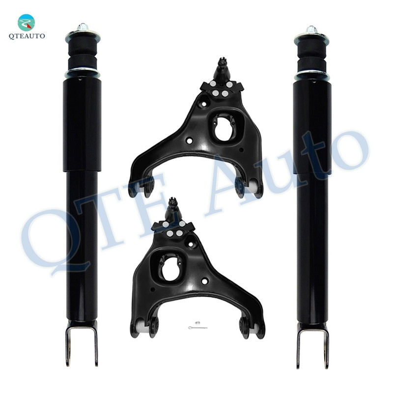 Set of 4 Front Upper Control Arm Ball Joint-Shock Absorber For 2007 Chevrolet Silverado 1500 Classic Crew Cab Pickup, RWD Performance Monotube Upgrade