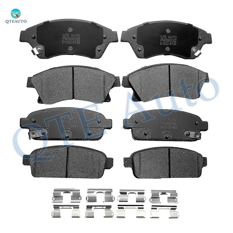 Set of 8 Front-Rear Ceramic Brake Pad Kit For 2011-2015 Chevrolet Cruze LTZ LT ECO LS L