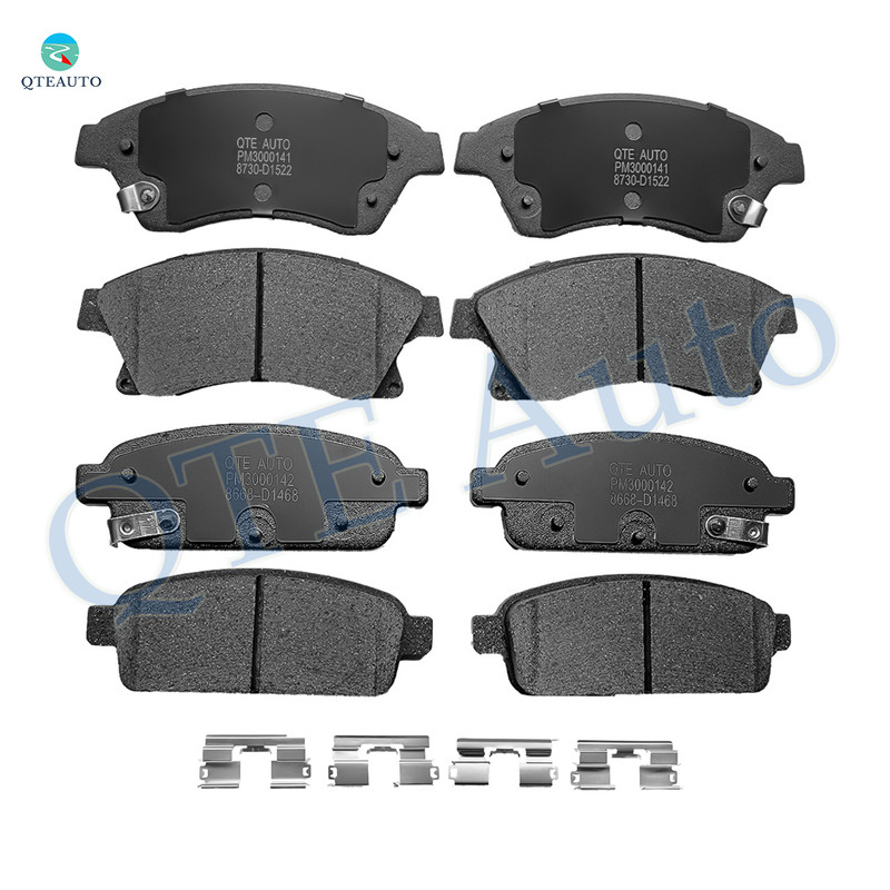Set of 8 Front-Rear Ceramic Brake Pad Kit For 2011-2015 Chevrolet Cruze