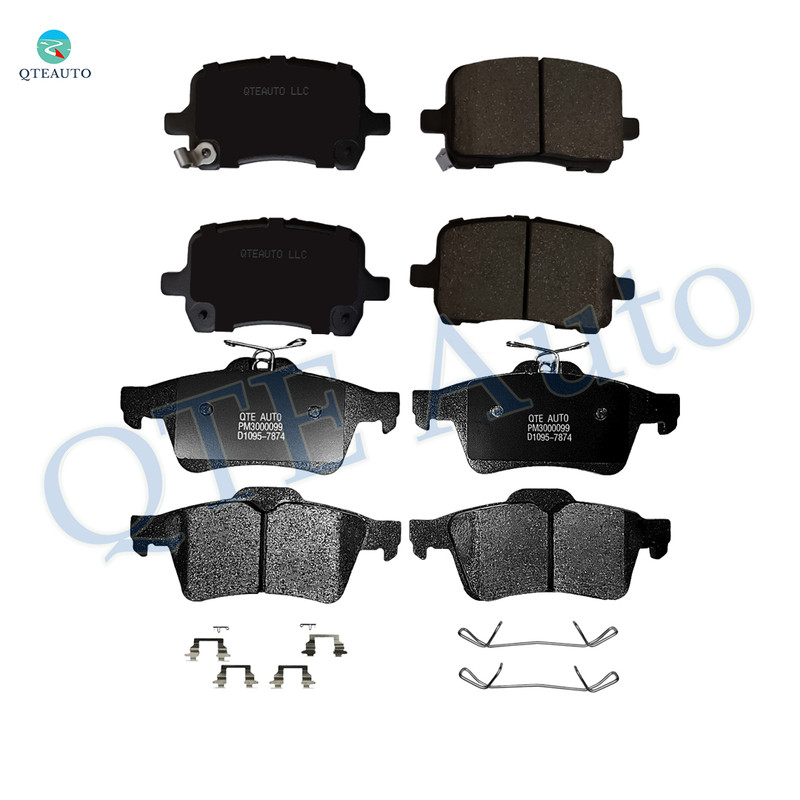 Set of 8 Front-Rear Ceramic Brake Pad Kit For 2007-2009 Pontiac Solstice