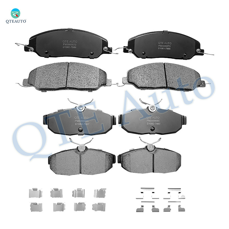 Set of 8 Front-Rear Ceramic Brake Pad Kit For 2005-2010 Ford Mustang