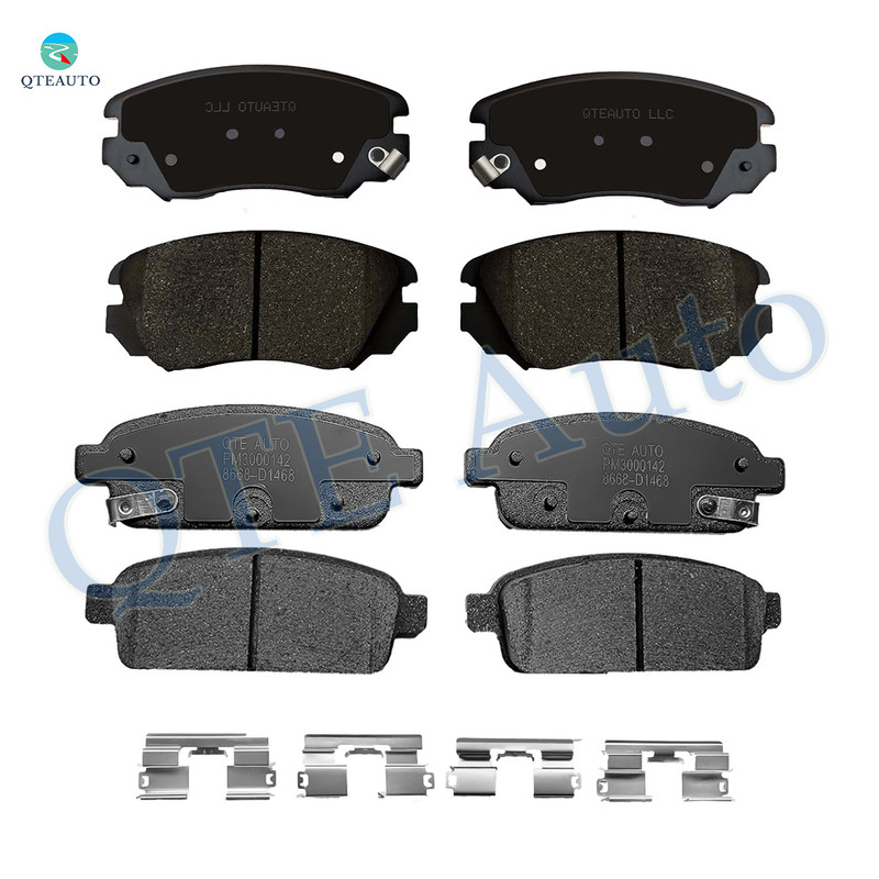 Set of 8 Front-Rear Ceramic Brake Pad Kit For 2016-2019 Buick Cascada