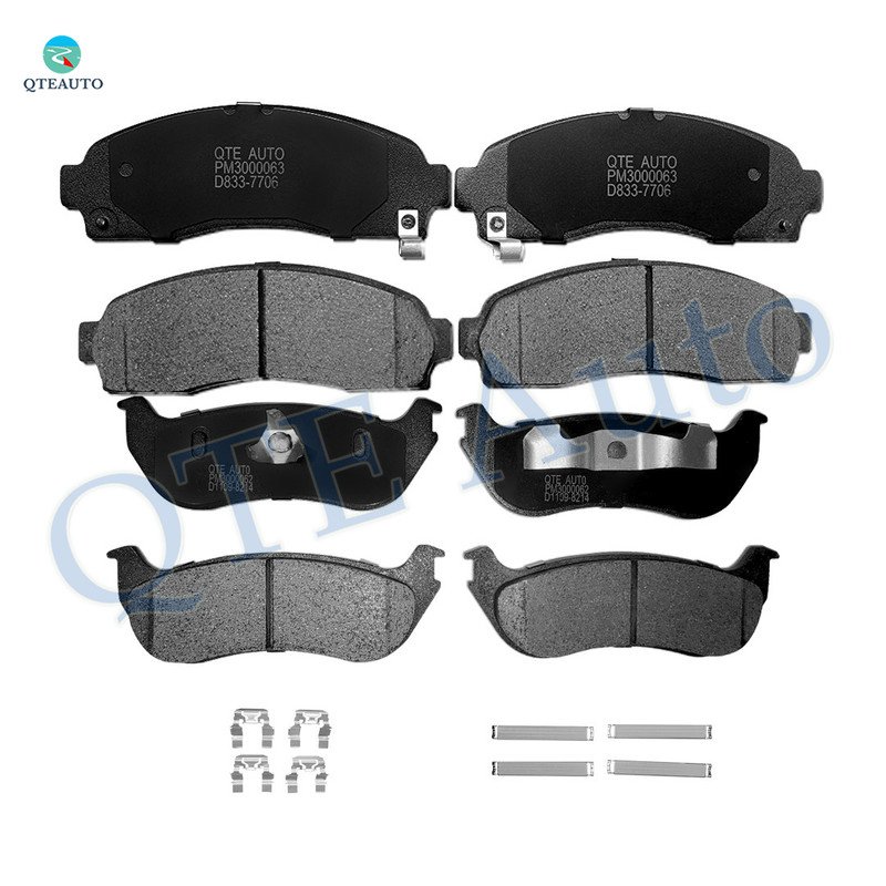 Set of 8 Front-Rear Ceramic Brake Pad Kit For 2002-2005 Ford Explorer