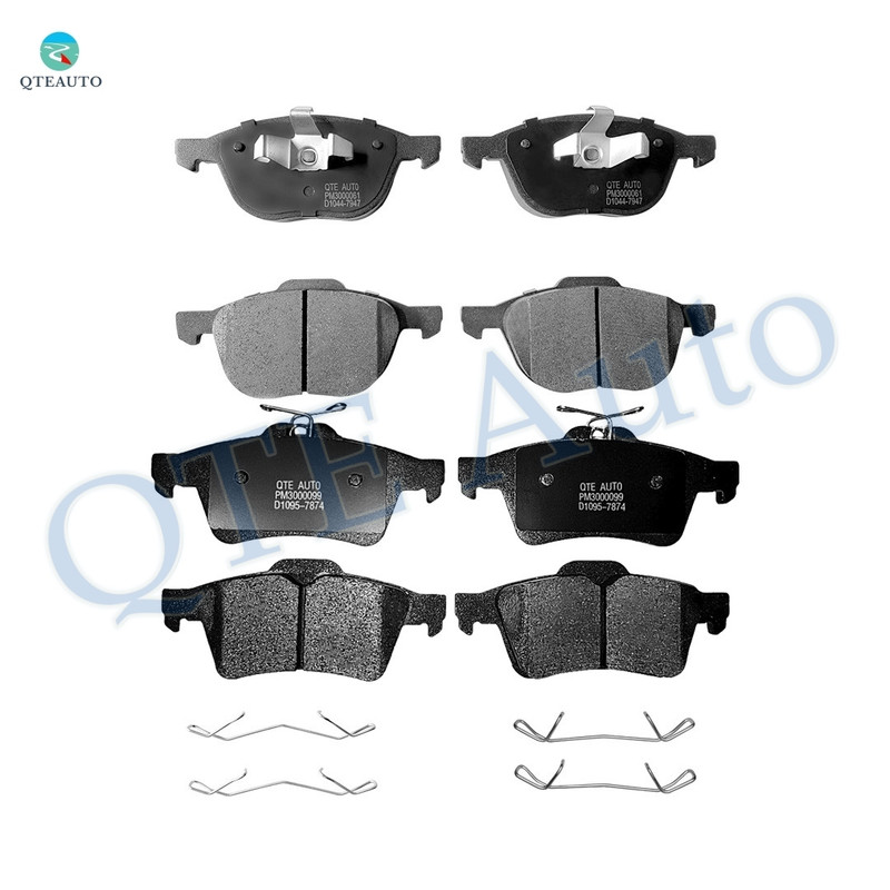 Set of 8 Front-Rear Ceramic Brake Pad Kit For 2012-2018 Ford Focus