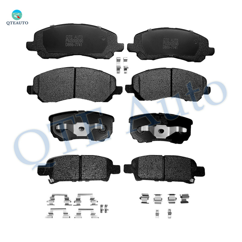 Set of 8 Front-Rear Ceramic Brake Pad Kit For 2007-2009 Dodge Caliber