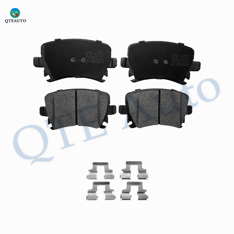 Rear Ceramic Brake Pad Kit For 2009 Volkswagen CC To Chassis # 3C-9-547 424