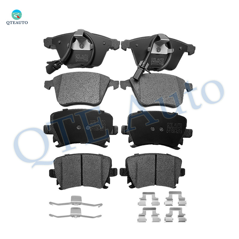 Set of 8 Front-Rear Ceramic Brake Pad Kit For 2006-2011 Audi A6 Base