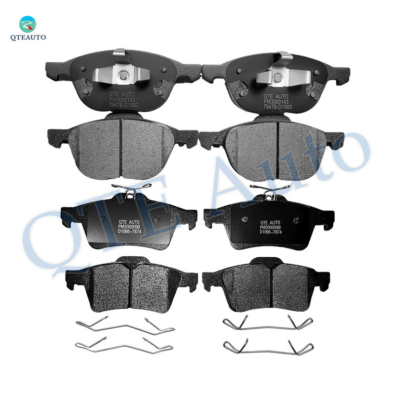 Set of 8 Front-Rear Ceramic Brake Pad Kit For 2012-2018 Ford Focus D1095 7874 Set of 8 Front-Rear Ceramic Brake Pad Kit For 2012-2018 Ford Focus D1095 7874