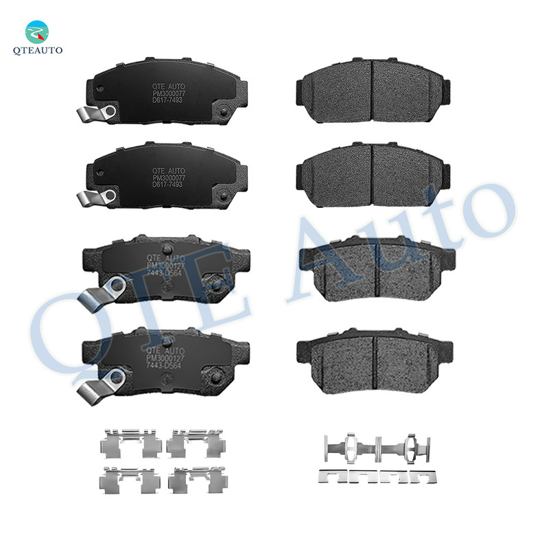 Set of 8 Front-Rear Ceramic Brake Pad Kit For 1994-2001 Acura Integra
