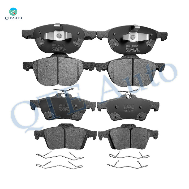 Set of 8 Front-Rear Ceramic Brake Pad Kit For 2013-2018 Ford C-Max Set of 8 Front-Rear Ceramic Brake Pad Kit For 2013-2018 Ford C-Max