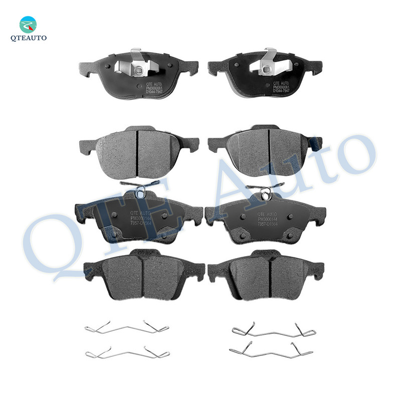 Set of 8 Front-Rear Ceramic Brake Pad Kit For 2012-2018 Ford Focus D1230 7947