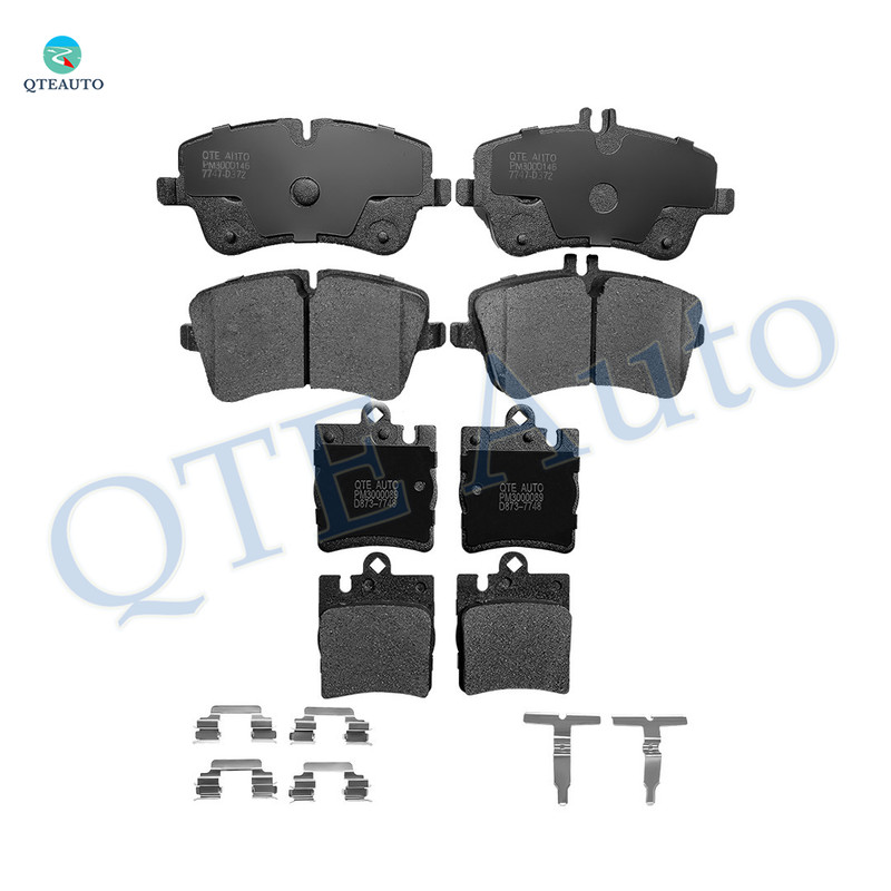 Set of 8 Front-Rear Ceramic Brake Pad Kit For 2003-2005 Mercedes-Benz C240 4Matic
