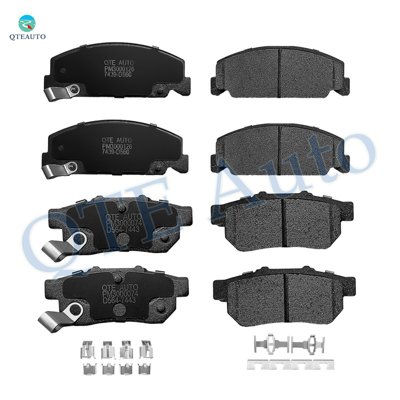 Set of 8 Front-Rear Ceramic Brake Pad Kit For 1992 1995 Honda Civic Set of 8 Front-Rear Ceramic Brake Pad Kit For 1992 1995 Honda Civic