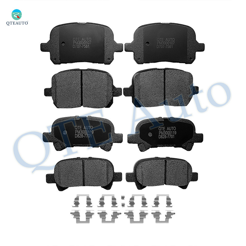 Set of 8 Front-Rear Ceramic Brake Pad Kit For 2000-2004 Toyota Avalon