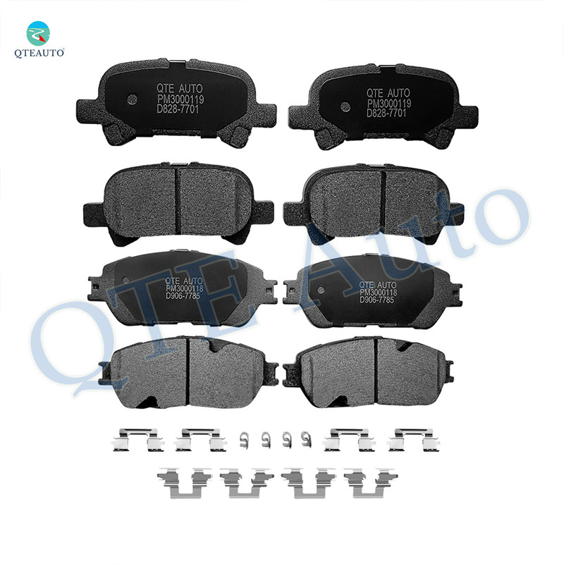 Set of 8 Front-Rear Ceramic Brake Pad Kit For 2004-2008 Toyota Solara