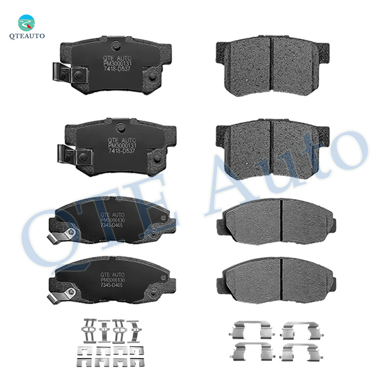Set of 8 Front-Rear Ceramic Brake Pad Kit For 1991-1997 1999-2002 Honda Accord Coupe, Sedan