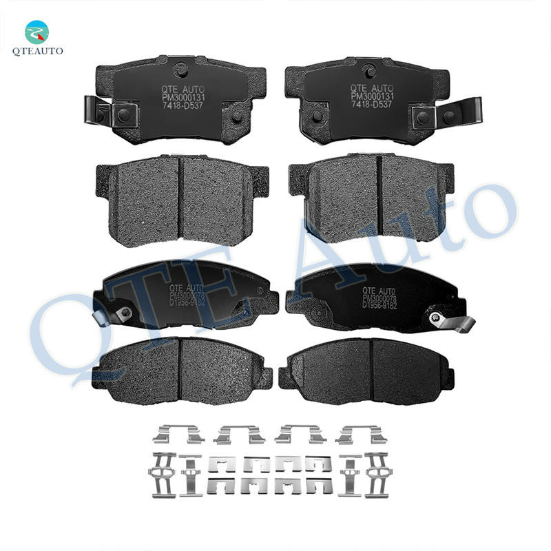 Set of 8 Front-Rear Ceramic Brake Pad Kit For 2006-2011 Honda Civic