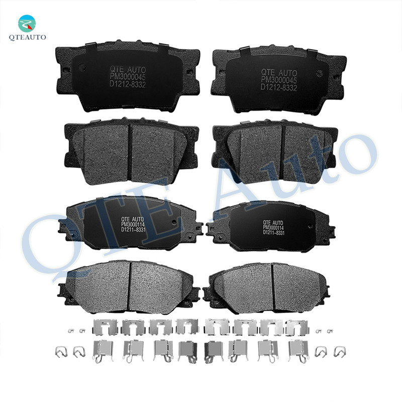 Set of 8 Front-Rear Ceramic Brake Pad Kit For 2006-2018 Toyota RAV4