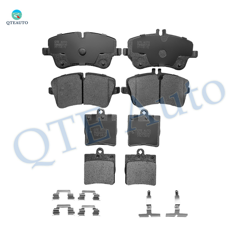 Set of 8 Front-Rear Ceramic Brake Pad Kit For 2001-2005 Mercedes-Benz C240