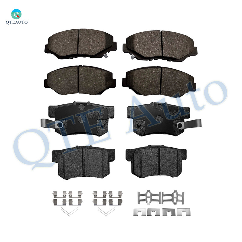 Set of 8 Front-Rear Ceramic Brake Pad Kit For 2002-2004 Honda CR-V EX LX
